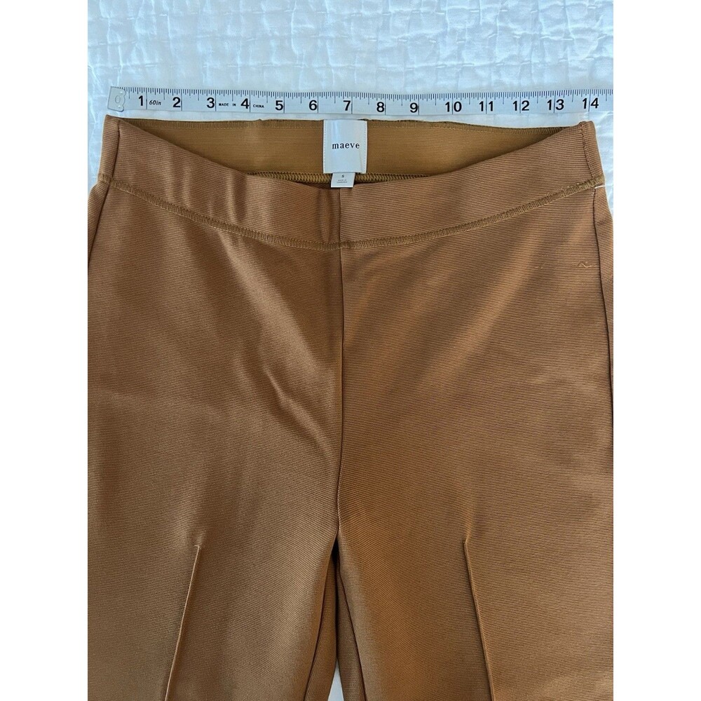 NWT Anthropologie Margot Kick Flare Cropped Pants In Natural Color Size Small - Picture 8 of 9